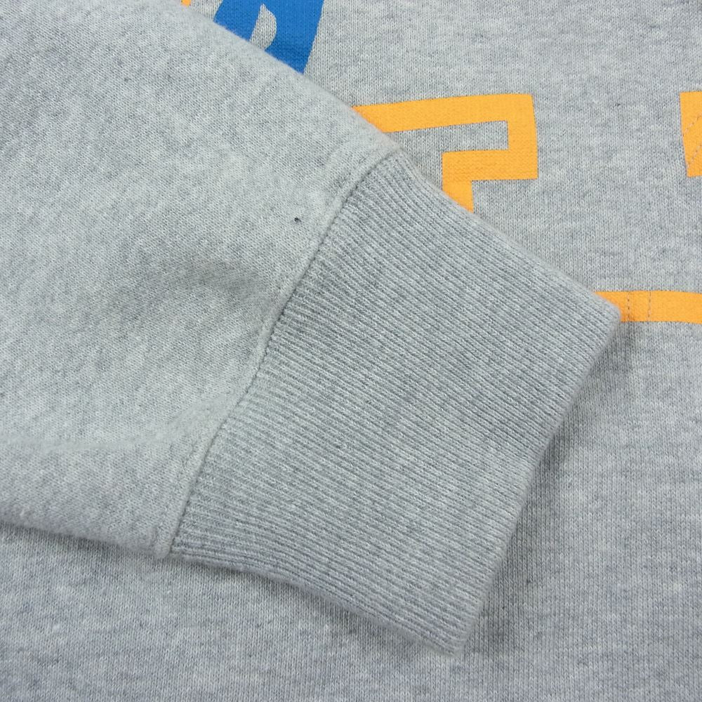 HYSTERIC GLAMOUR ヒステリックグラマー 02223CF03 HYS TIMES COLLEGE ガール カレッジロゴ プリント パーカー グレー系 L【中古】