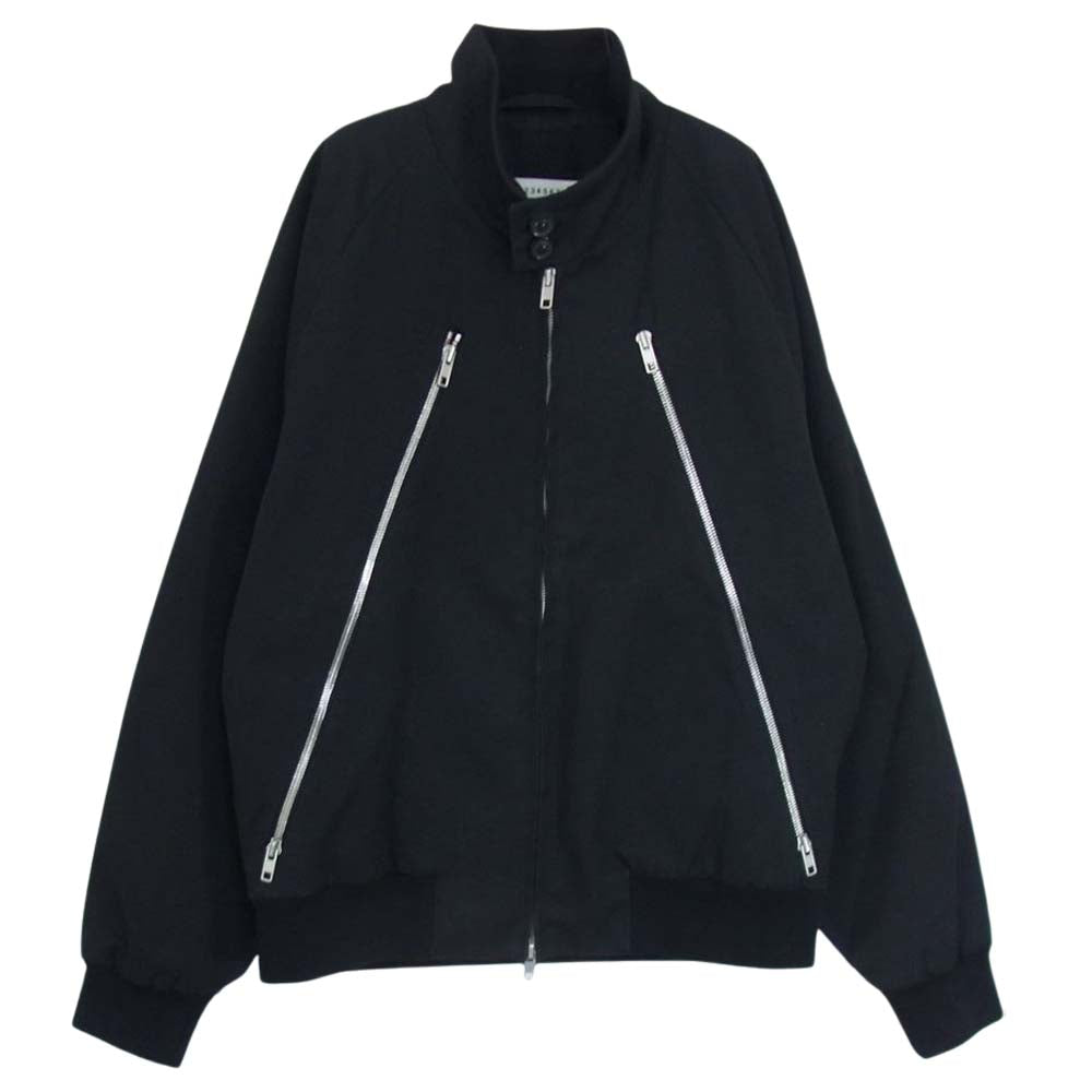 MAISON MARGIELA メゾンマルジェラ 18SS S50AM0318 S48473 ハの字 スイングトップ 八の字 ダブルジップ ブルゾン ブラック系 44【中古】