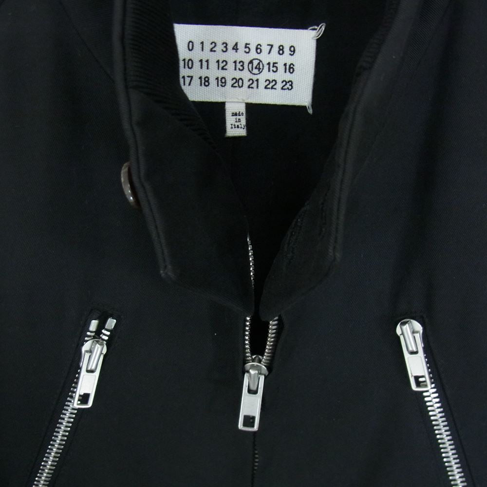 MAISON MARGIELA メゾンマルジェラ 18SS S50AM0318 S48473 ハの字 スイングトップ 八の字 ダブルジップ ブルゾン ブラック系 44【中古】