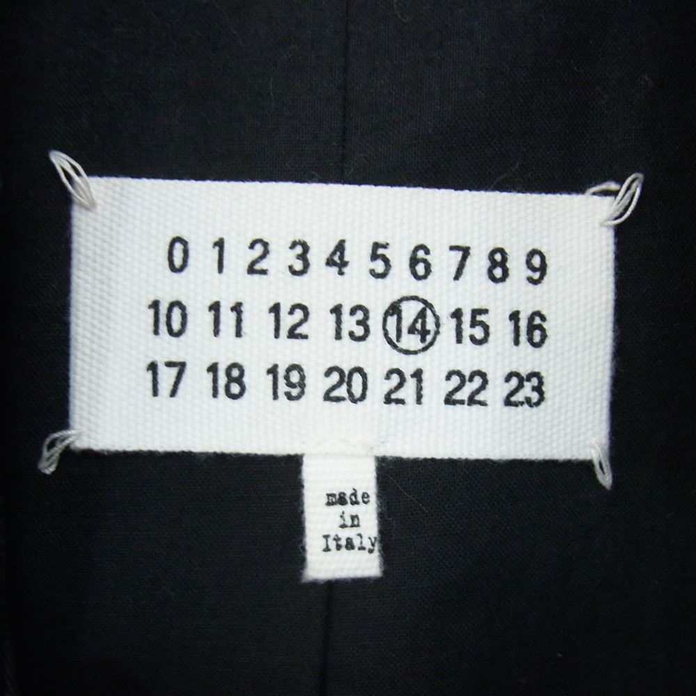 MAISON MARGIELA メゾンマルジェラ 18SS S50AM0318 S48473 ハの字 スイングトップ 八の字 ダブルジップ ブルゾン ブラック系 44【中古】