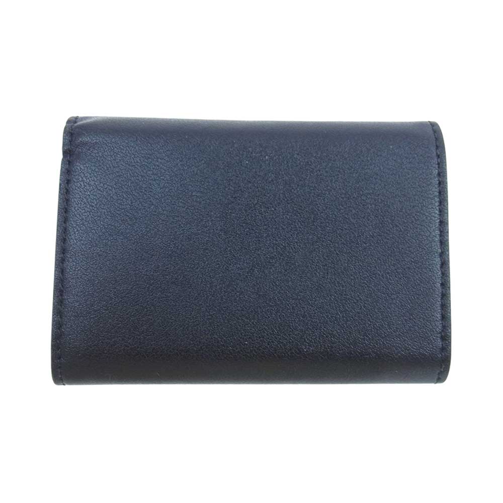 GIVENCHY ジバンシィ チェーン ロゴ プリント 三つ折り 財布 ウォレット ブラック系【中古】