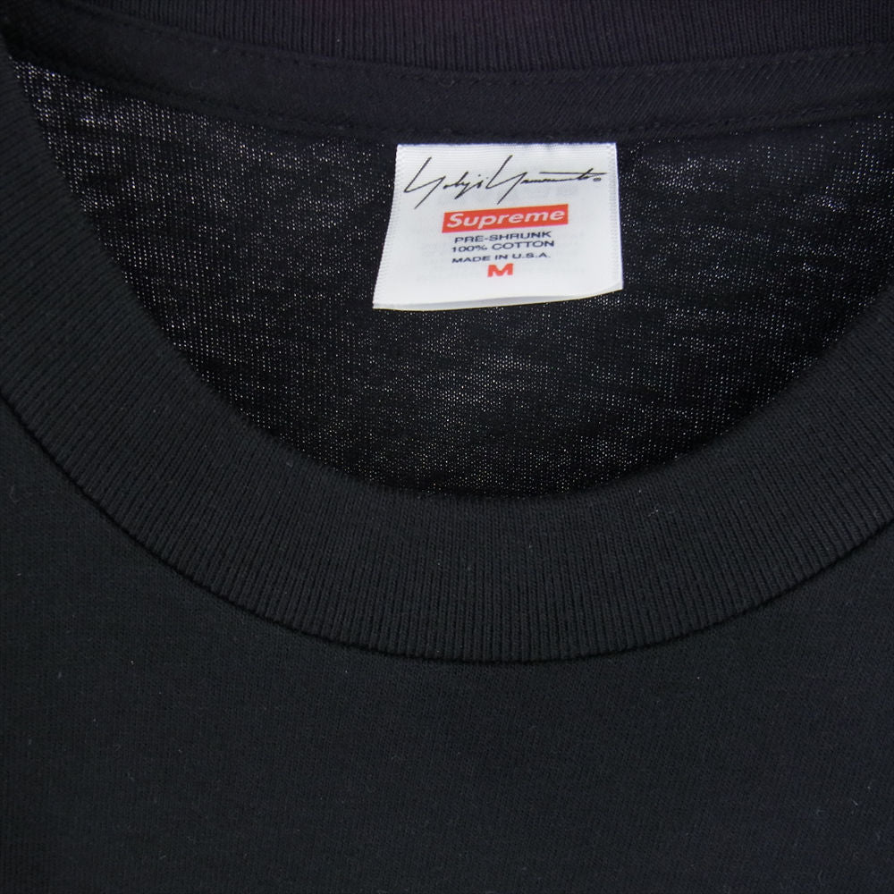 Supreme シュプリーム 22AW × YOHJI YAMAMOTO TEKKEN TEE ヨウジヤマモト 鉄拳 ロゴ プリント 半袖 Tシャツ ブラック系 M【極上美品】【中古】