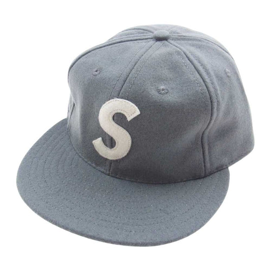 Supreme シュプリーム 23SS Ebbets S Logo Fitted 6-Panel エベッツ Sロゴ 6パネル キャップ グレー系 7⅝【極上美品】【中古】