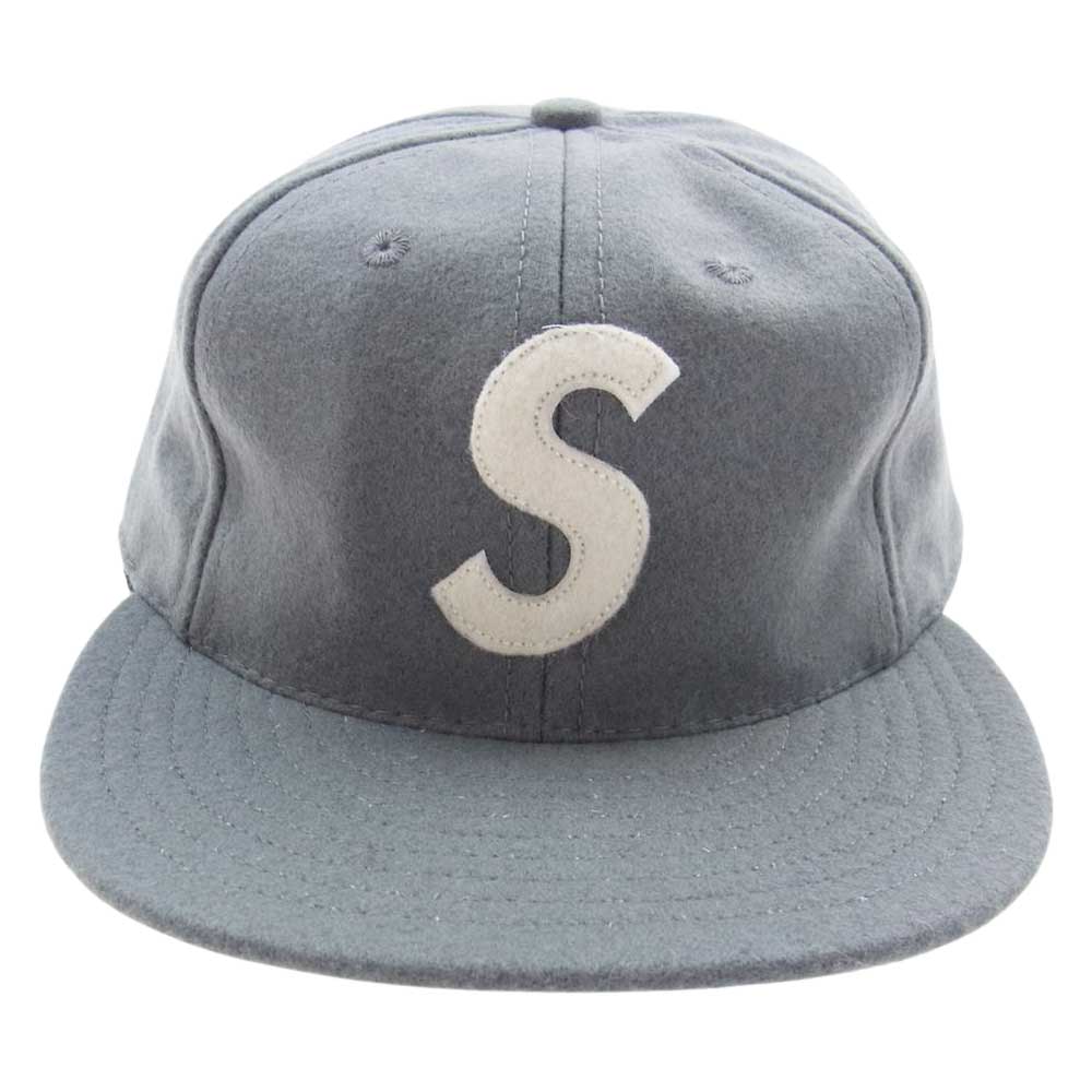 Supreme シュプリーム 23SS Ebbets S Logo Fitted 6-Panel エベッツ Sロゴ 6パネル キャップ グレー系 7⅝【極上美品】【中古】