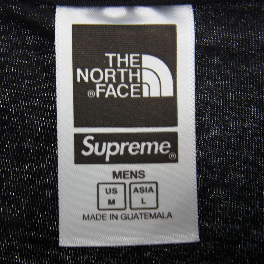 Supreme シュプリーム 22SS NT02209I × THE NORTH FACE ノースフェイス Bandana S/S Tee バンダナ プリント 半袖 Tシャツ ブラック系 M【新古品】【未使用】【中古】