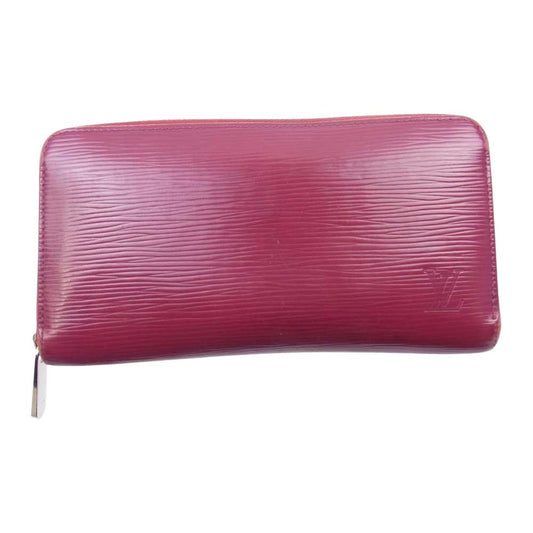 LOUIS VUITTON ルイ・ヴィトン M61858 エピ フューシャ ジッピー ラウンド ウォレット ワインレッド系【中古】