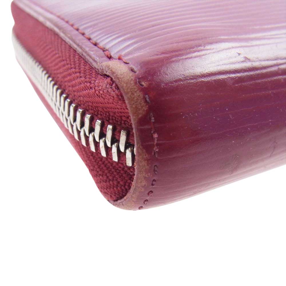 LOUIS VUITTON ルイ・ヴィトン M61858 エピ フューシャ ジッピー ラウンド ウォレット ワインレッド系【中古】