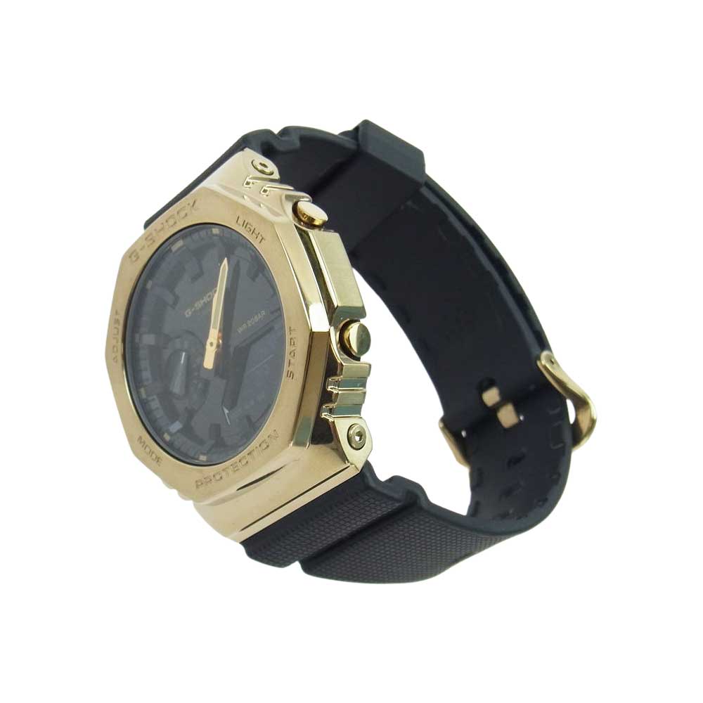 CASIO G-SHOCK カシオ ジーショック GM-2100G-1A9JF  メタルカバードシリーズ アナデジ ウォッチ 腕時計 ブラック系 ゴールド系【極上美品】【中古】