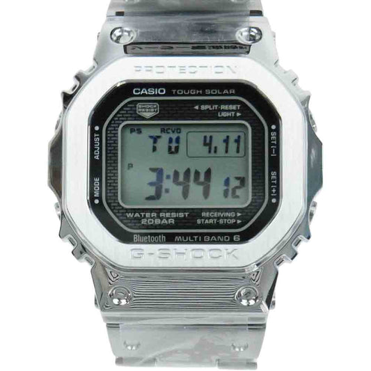 CASIO G-SHOCK カシオ ジーショック GMW-B5000D-1JF FULL METAL フルメタル シルバー 電波ソーラー ウォッチ 腕時計 シルバー系【新古品】【未使用】【中古】