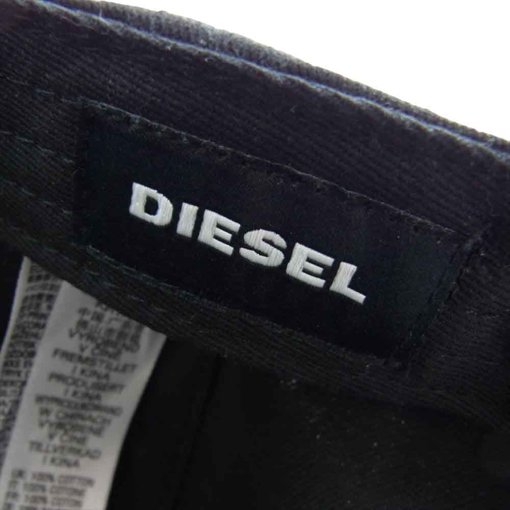 DIESEL ディーゼル ベースボール キャップ  ブラック系 2【中古】