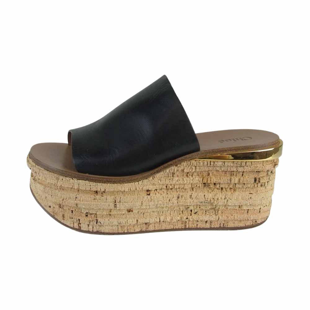 Chloe クロエ MULES CAMILLE ミュール サンダル ブラック系【中古】