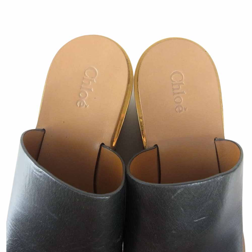 Chloe クロエ MULES CAMILLE ミュール サンダル ブラック系【中古】