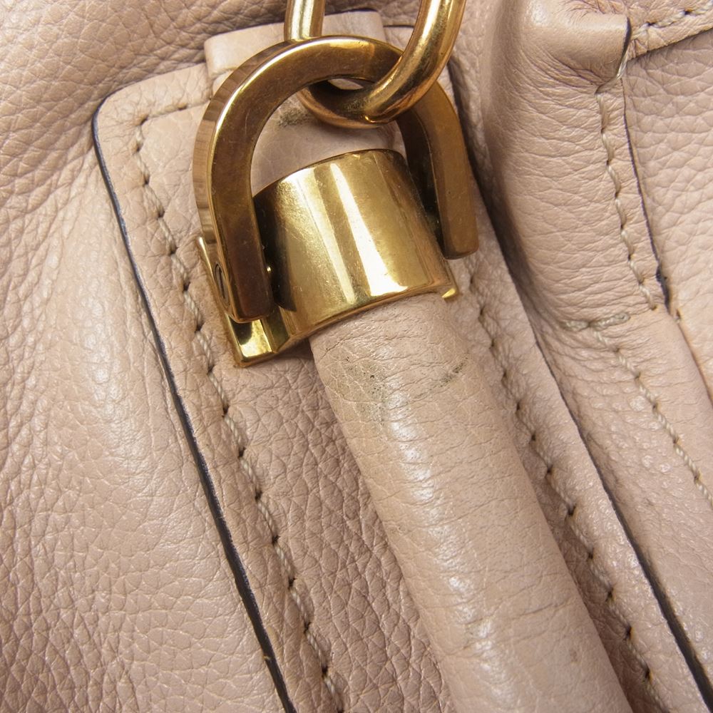 Chloe クロエ パラティ 2Way ショルダー ハンド バッグ ピンク系【中古】