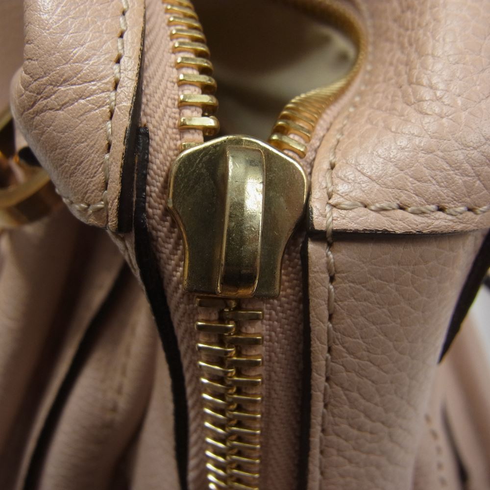 Chloe クロエ パラティ 2Way ショルダー ハンド バッグ ピンク系【中古】