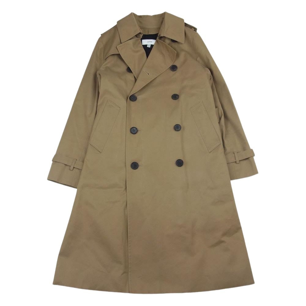 HYKE ハイク 17AW 174-17005 022 高密度サージ 撥水 ウールライナー ベルテッド トレンチコート ベージュ系 1【中古】