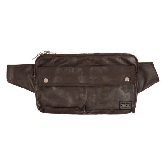 PORTER ポーター フリースタイル ウェストバック ボディバック ブラウン系【中古】