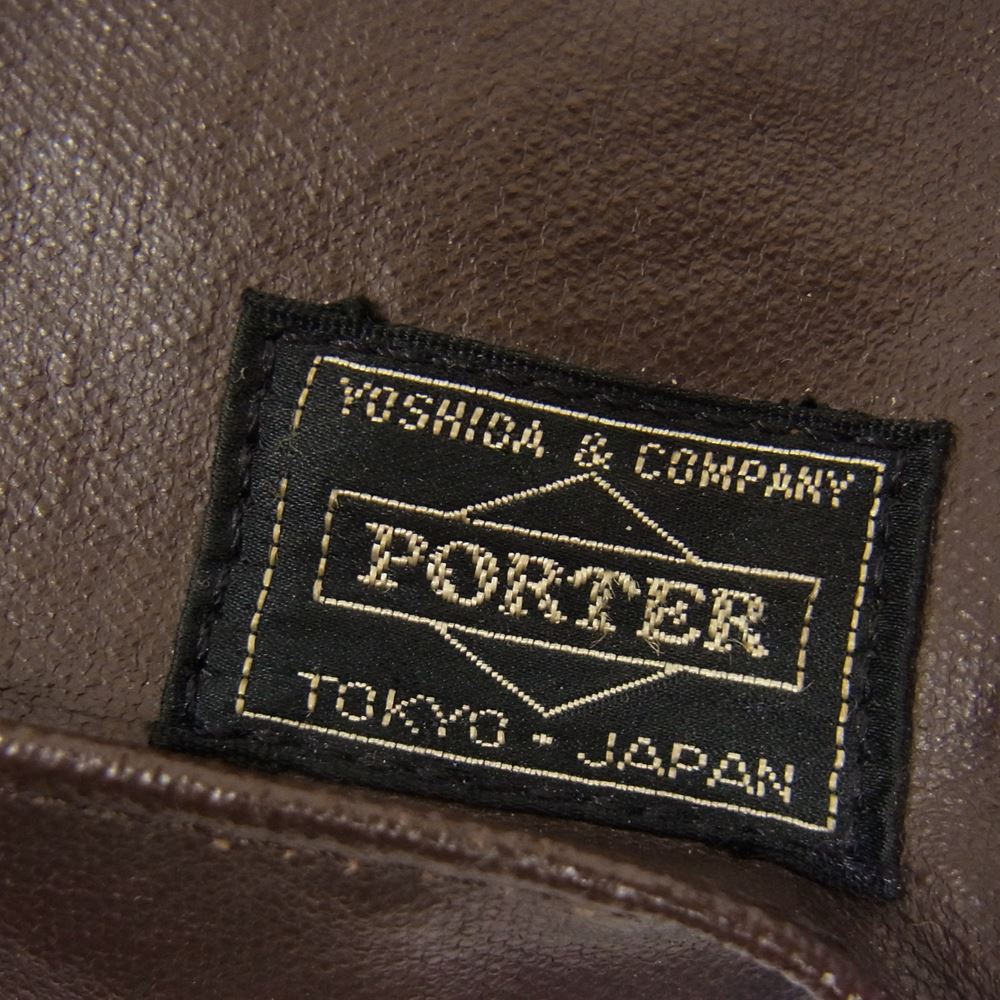 PORTER ポーター フリースタイル ウェストバック ボディバック ブラウン系【中古】