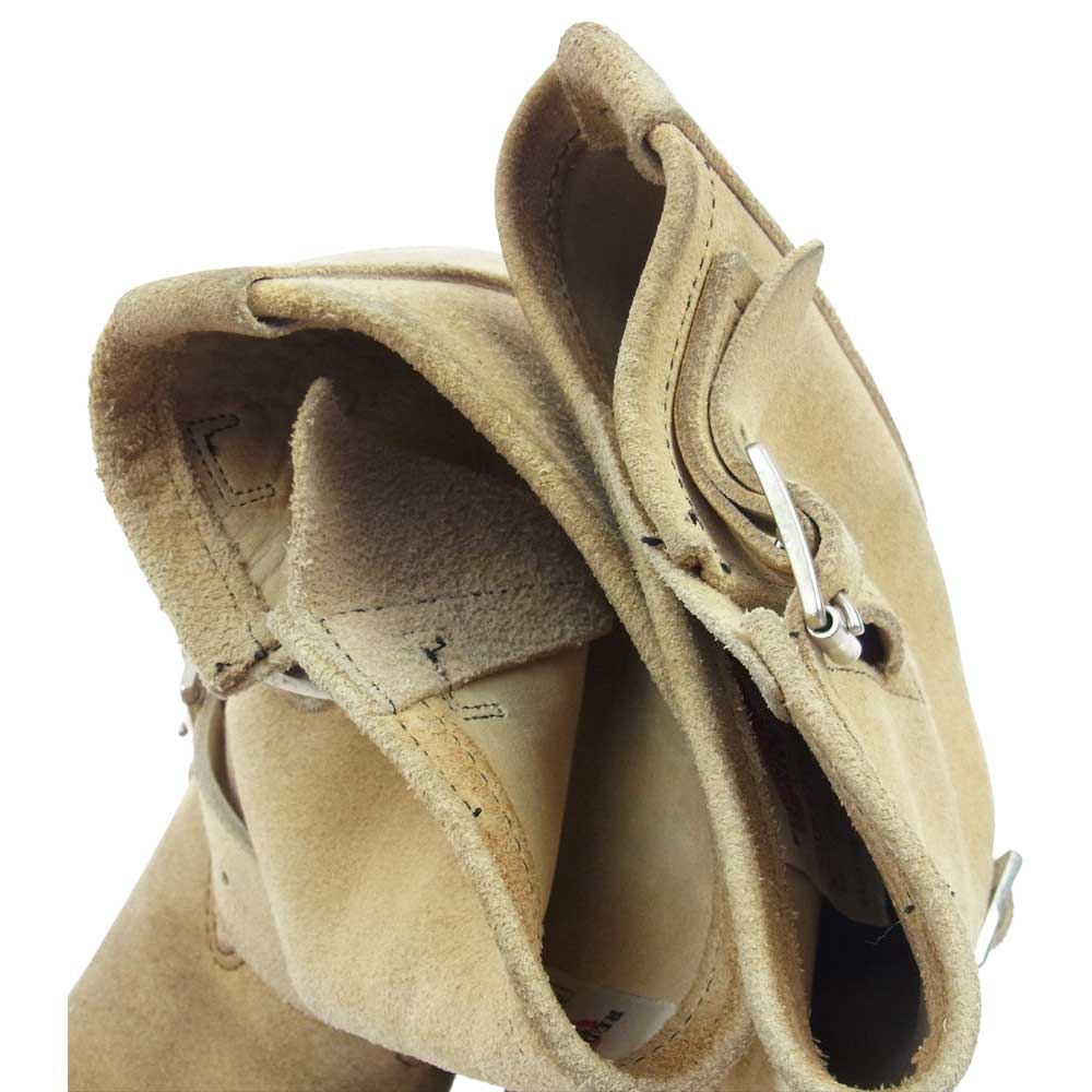 RED WING レッドウィング 8268 羽タグ ENGINEER BOOTS スエード エンジニア ブーツ ベージュ系 US8【中古】