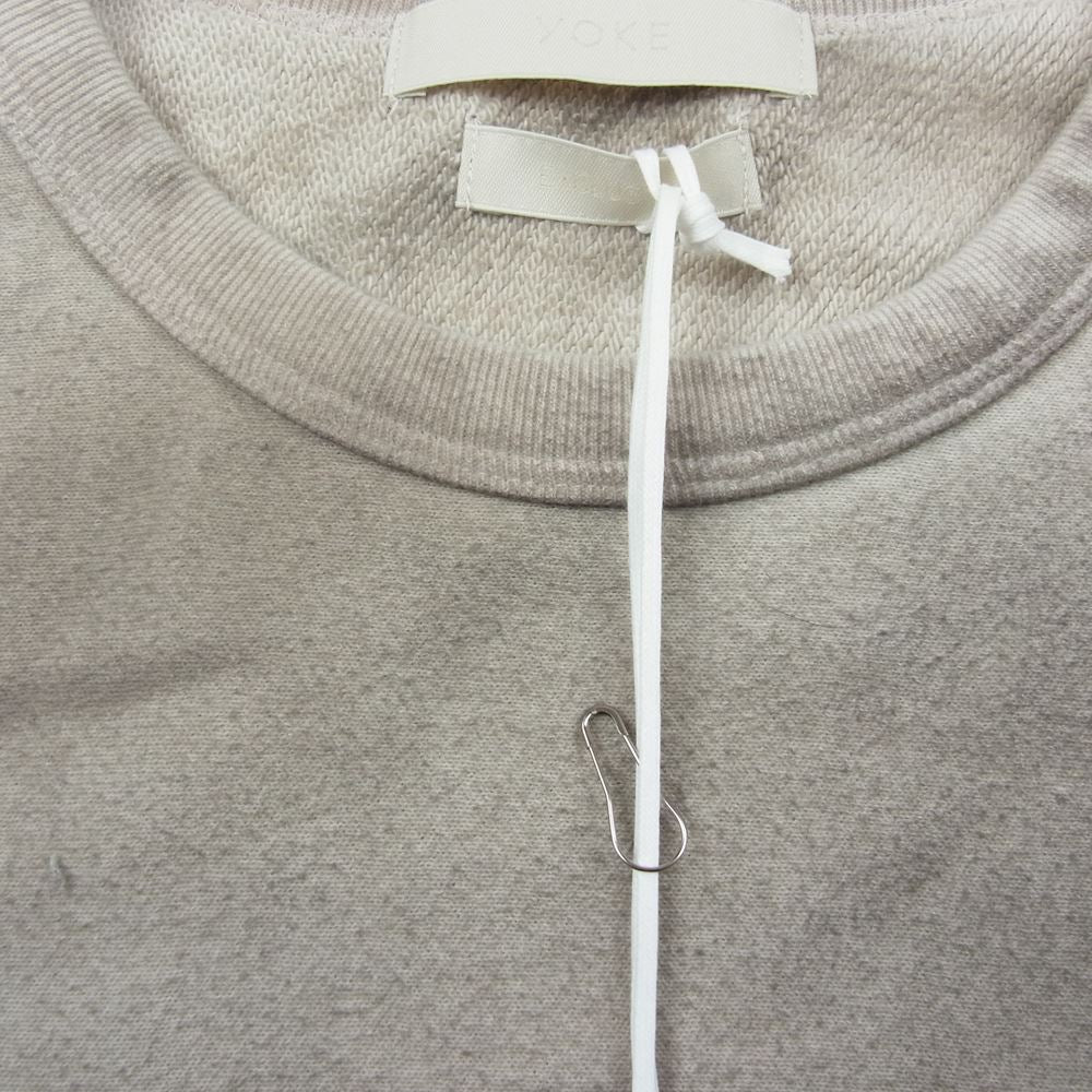 ヨーク 23SS YK23SS0481CS-WM 吾亦紅 ワレモコウ GARDEN 別注 GARMENT DYE YOKE SWEAT SHIRT SP ガーメントダイ スウェット トレーナー グレー系 2【新古品】【未使用】【中古】