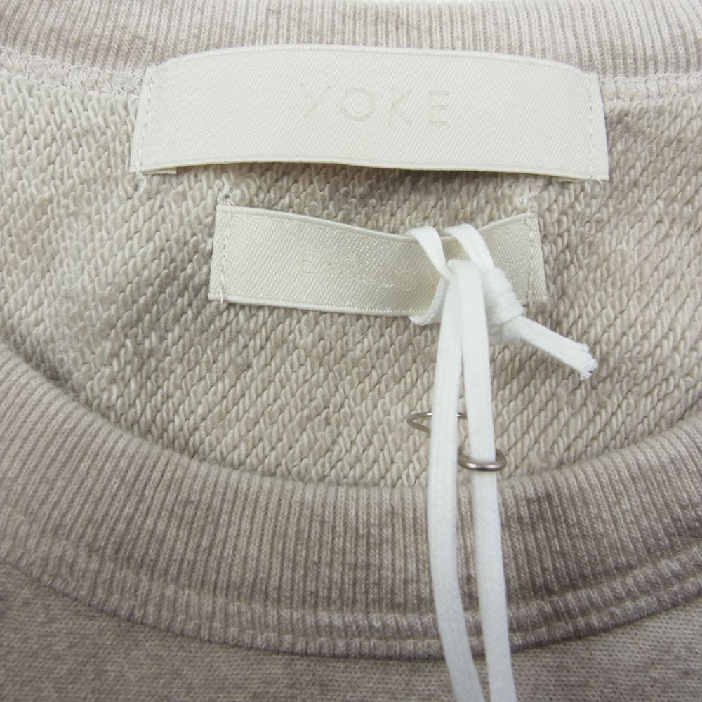 ヨーク 23SS YK23SS0481CS-WM 吾亦紅 ワレモコウ GARDEN 別注 GARMENT DYE YOKE SWEAT SHIRT SP ガーメントダイ スウェット トレーナー グレー系 2【新古品】【未使用】【中古】