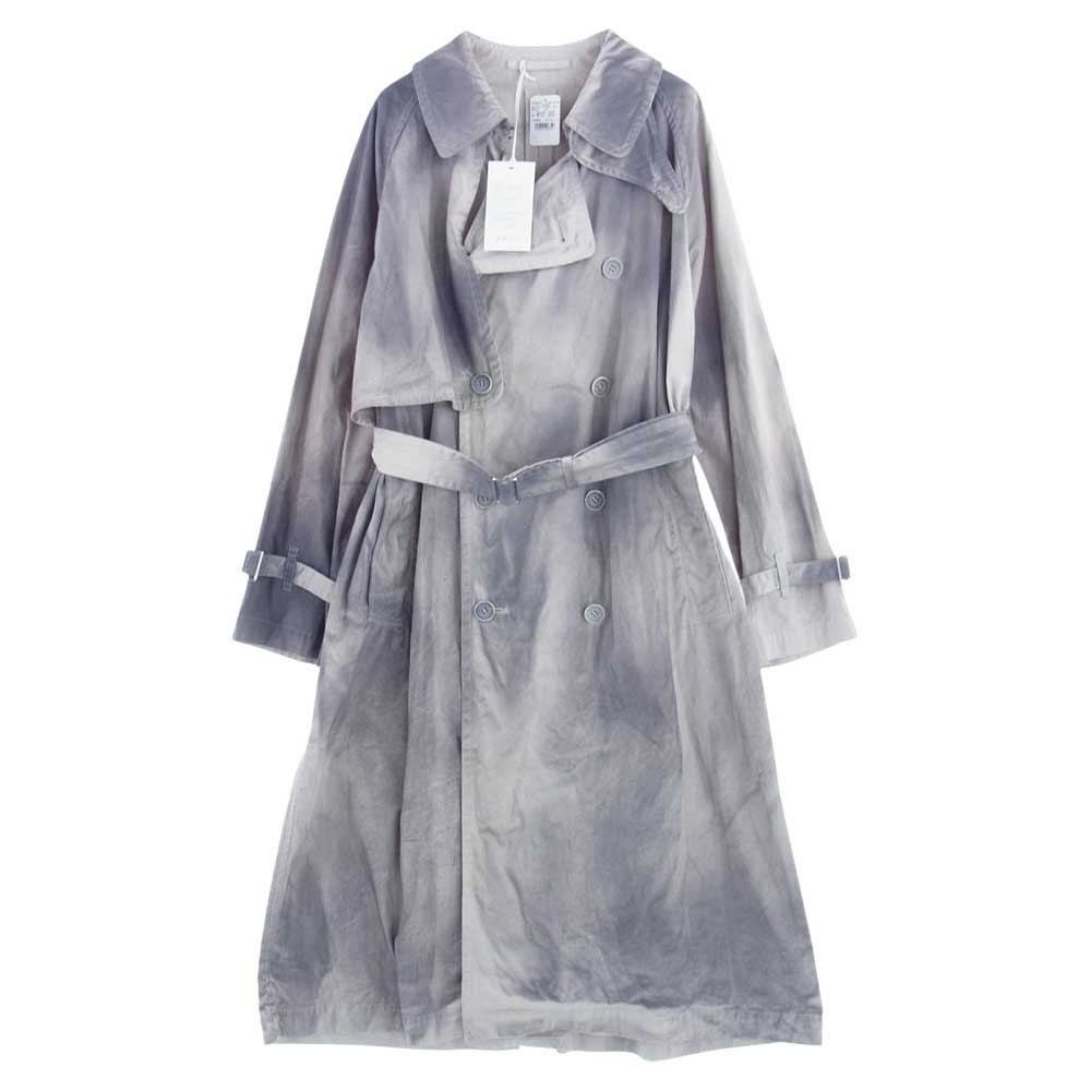 ヨーク 23SS YK23SS0438C-WM 吾亦紅 ワレモコウ GARDEN ガーデン 別注 SPRAY PRINTED TRENCH SP トレンチコート グレー系 2【新古品】【未使用】【中古】