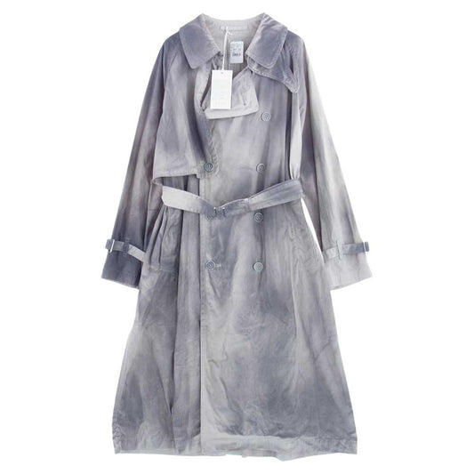 ヨーク 23SS YK23SS0438C-WM 吾亦紅 ワレモコウ GARDEN ガーデン 別注 SPRAY PRINTED TRENCH SP トレンチコート グレー系 2【新古品】【未使用】【中古】