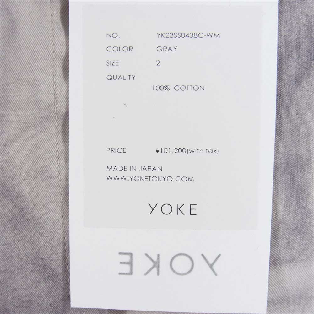 ヨーク 23SS YK23SS0438C-WM 吾亦紅 ワレモコウ GARDEN ガーデン 別注 SPRAY PRINTED TRENCH SP トレンチコート グレー系 2【新古品】【未使用】【中古】