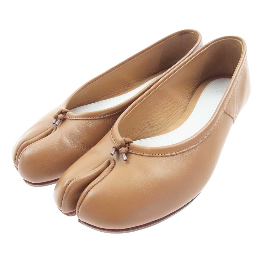 MAISON MARGIELA メゾンマルジェラ 20AW S58WZ0042 TABI 足袋 タビ バレエ フラットシューズ ベージュ系 35 1/2【中古】