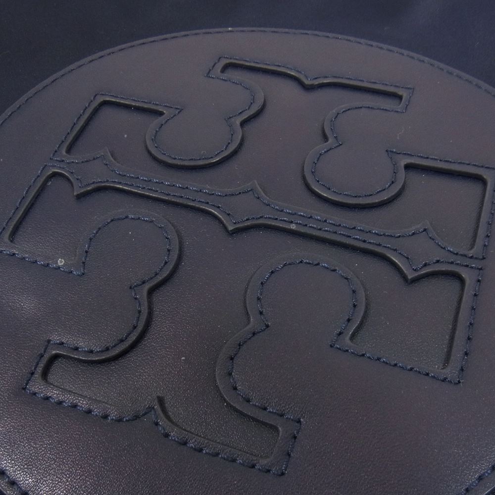 Tory Burch トリーバーチ エラ ミニ トート バック ネイビー系【中古】