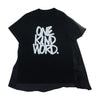 Sacai サカイ 21SS 21-05836 Eric Haze T-shirt エリックヘイズ ONE KIND WORD 異素材切替 プリント 半袖 Tシャツ ブラック系 2【美品】【中古】