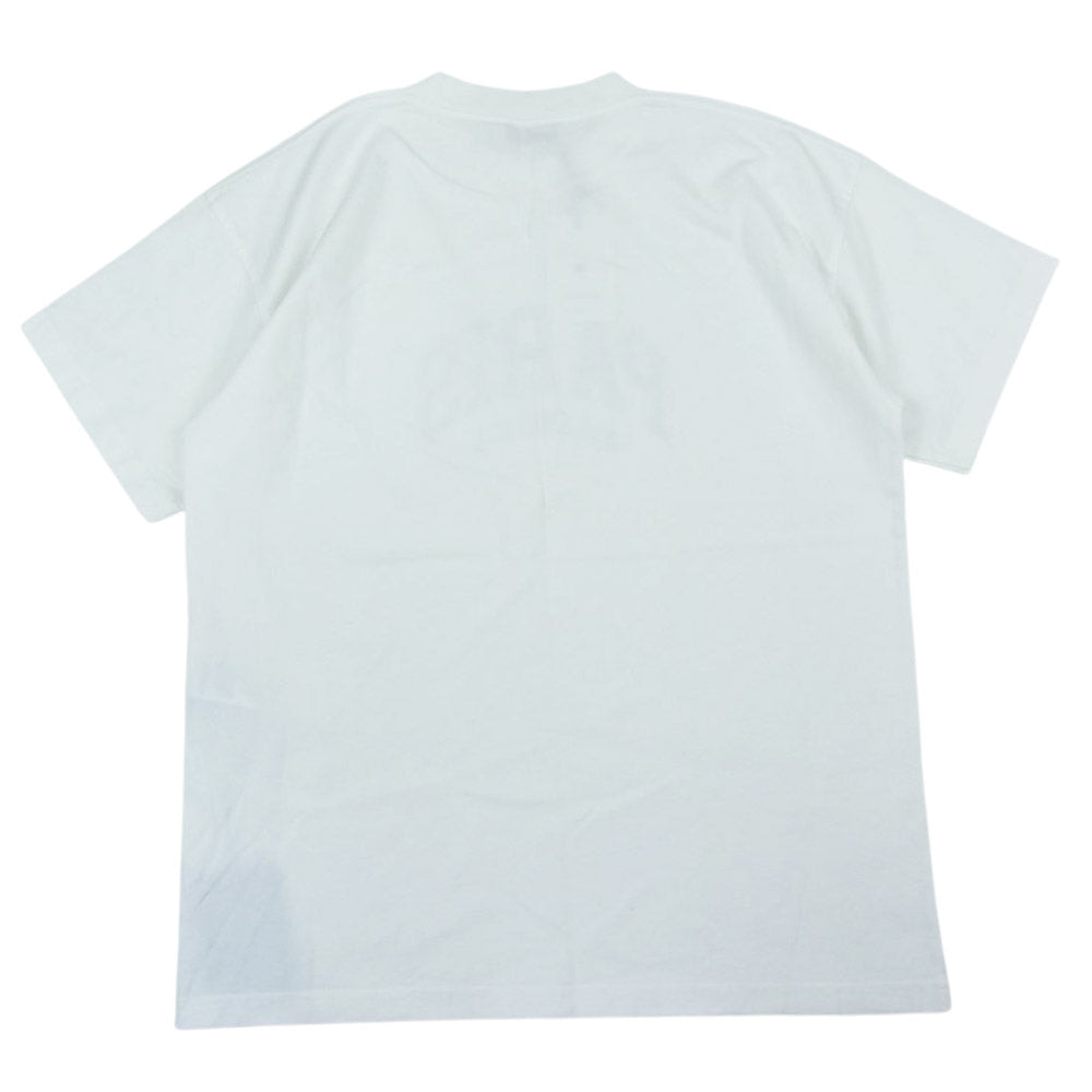 BALENCIAGA バレンシアガ 612965 CITIES PARIS パリ ロゴプリント オーバーサイズ 半袖 クルーネック Tシャツ ホワイト系 XS【極上美品】【中古】