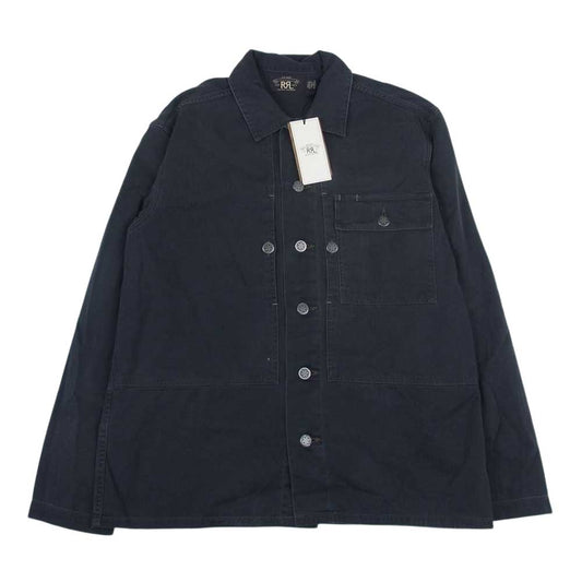 RRL ダブルアールエル MNRRWOV16820169 コンチョボタン デニムシャツ ブラック系 M【美品】【中古】