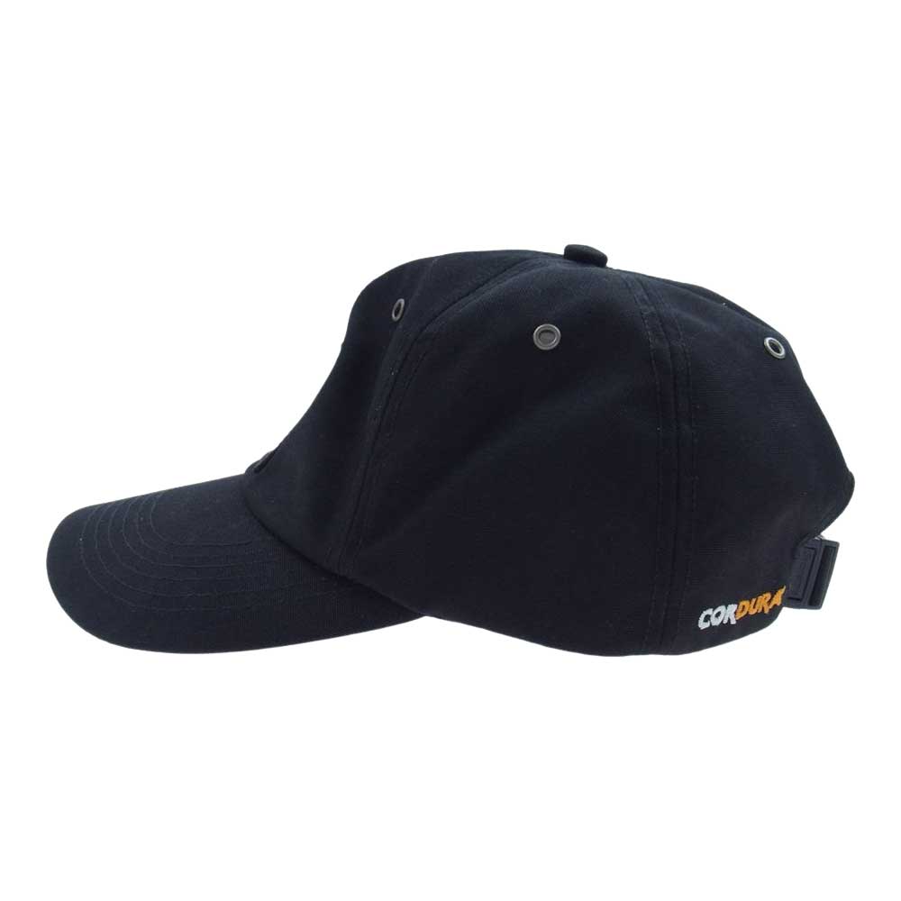 Supreme シュプリーム 21AW CORDURA TEFLON LABEL 6PANEL コーデュラ テフロン ラベル 6パネル キャップ ブラック系【中古】