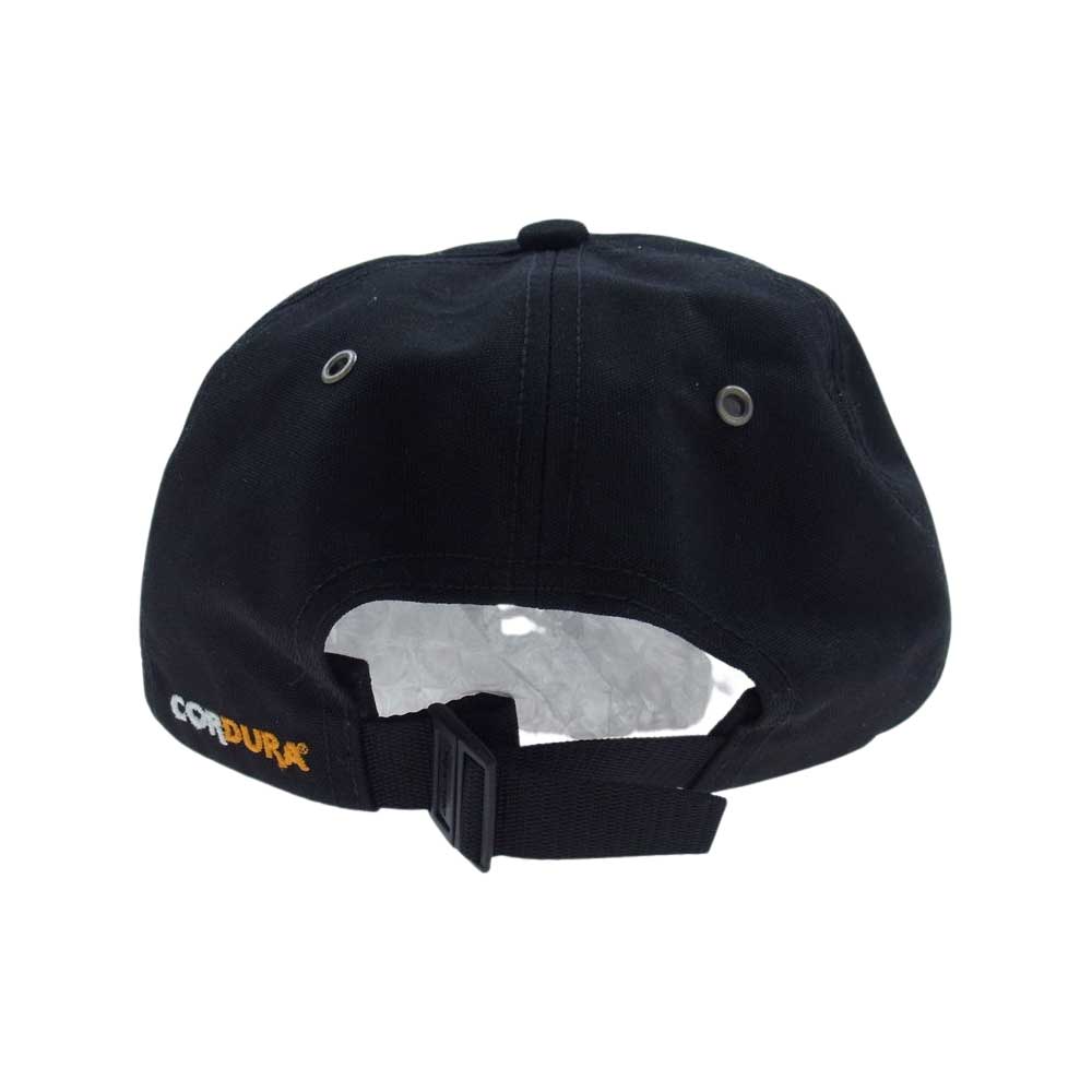 Supreme シュプリーム 21AW CORDURA TEFLON LABEL 6PANEL コーデュラ テフロン ラベル 6パネル キャップ ブラック系【中古】