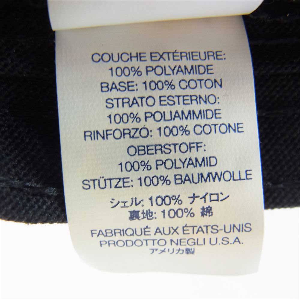 Supreme シュプリーム 21AW CORDURA TEFLON LABEL 6PANEL コーデュラ テフロン ラベル 6パネル キャップ ブラック系【中古】