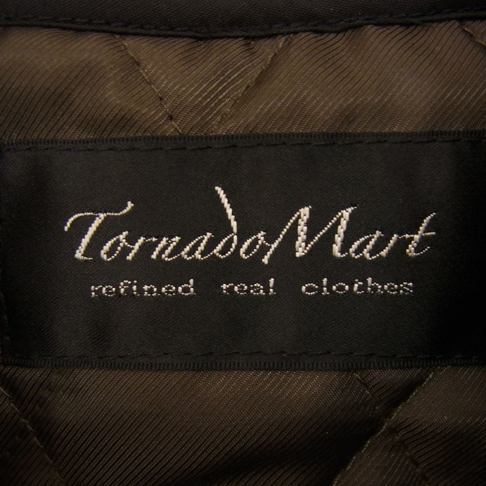 TORNADO MART トルネードマート TCT-7502 着脱可能中綿キルトライナー付き T/Cマイクロ スエード トレンチ コート ブラウン系 L【中古】
