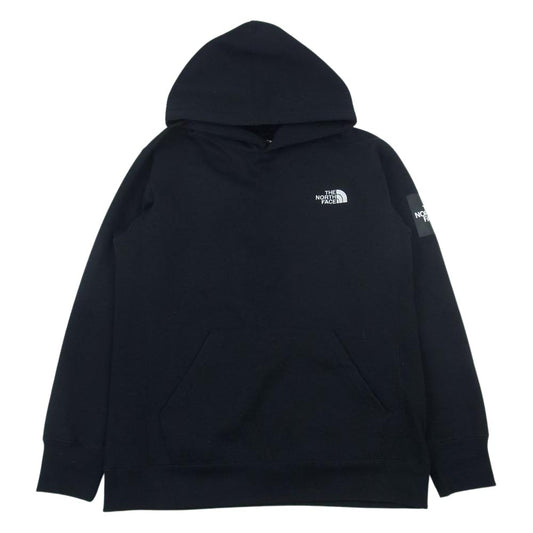 THE NORTH FACE ノースフェイス NT61835 SQUARE LOGO HOODIE スクエアロゴ フーディー パーカー ブラック系 M【中古】