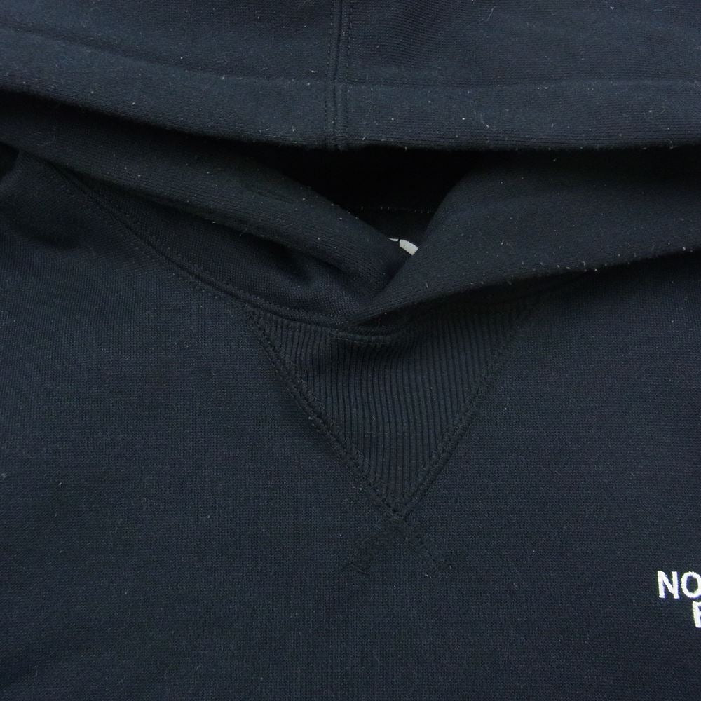 THE NORTH FACE ノースフェイス NT61835 SQUARE LOGO HOODIE スクエアロゴ フーディー パーカー ブラック系 M【中古】