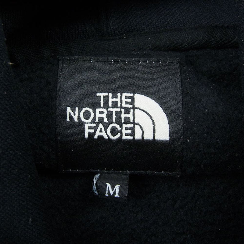 THE NORTH FACE ノースフェイス NT61835 SQUARE LOGO HOODIE スクエアロゴ フーディー パーカー ブラック系 M【中古】