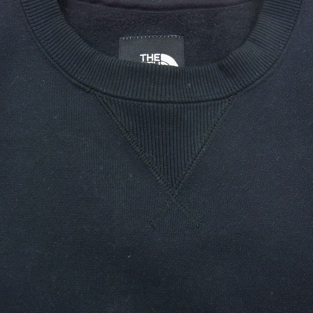 THE NORTH FACE ノースフェイス NT61931 SQUARE LOGO CREW スクエアロゴ クルーネック スウェット トレーナー ブラック系 M【中古】