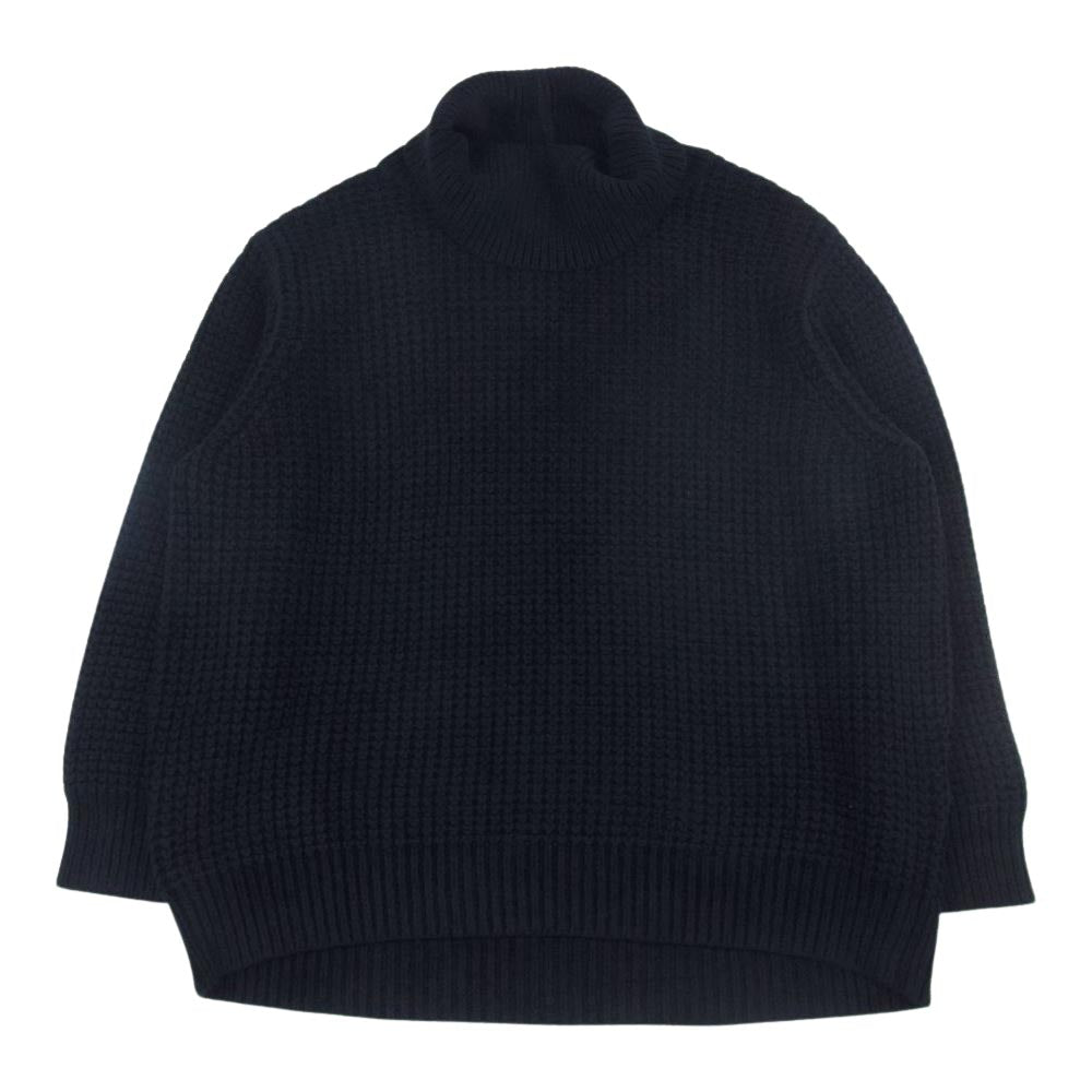 エーバイティーエス ABYTS-009 TURTLE NECK WAFFLE KNIT タートルネック ワッフル ニット ブラック系 2【中古】
