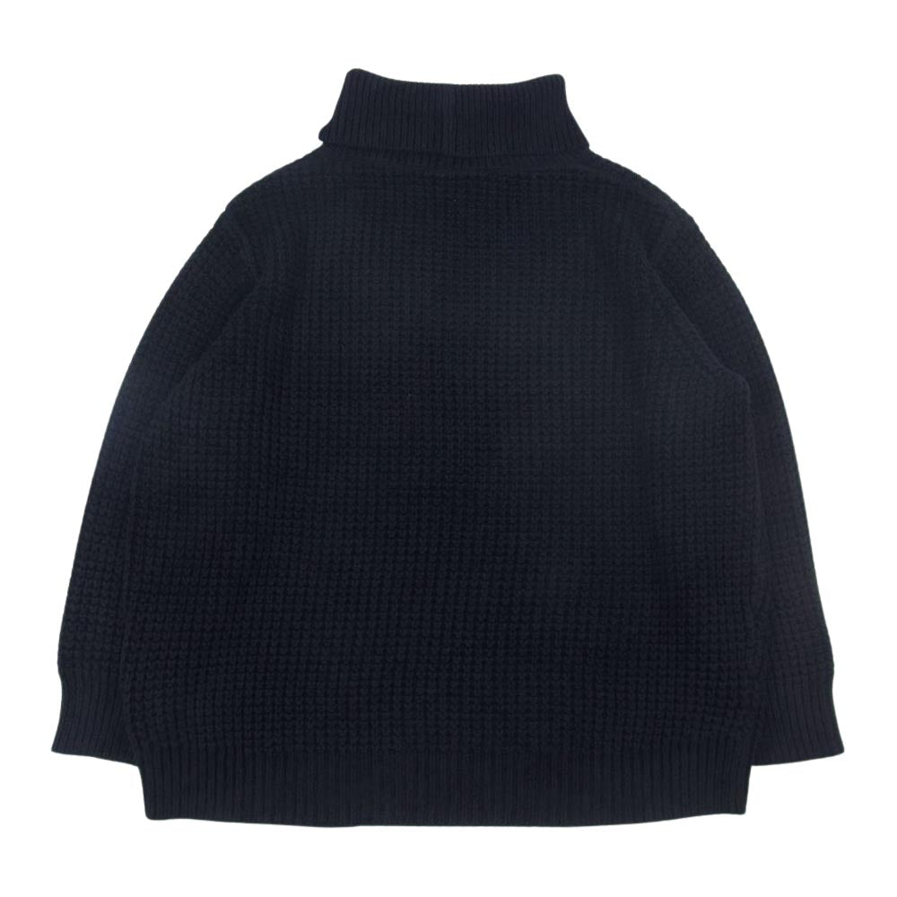 エーバイティーエス ABYTS-009 TURTLE NECK WAFFLE KNIT タートルネック ワッフル ニット ブラック系 2【中古】