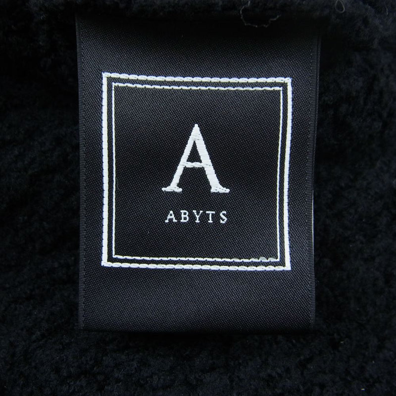 エーバイティーエス ABYTS-009 TURTLE NECK WAFFLE KNIT タートルネック ワッフル ニット ブラック系 2【中古】