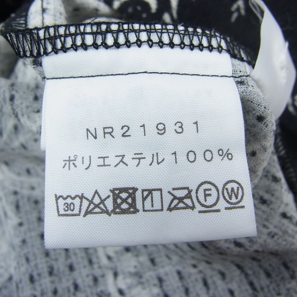 THE NORTH FACE ノースフェイス NR21931 S/S CLIMBING SUMMER SHIRT バンダナ クライム サマー 半袖 シャツ ブラック系 L【美品】【中古】