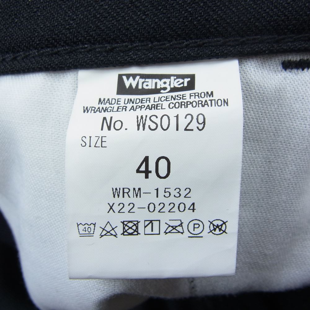 N.HOOLYWOOD エヌハリウッド WS0121 Wrangler ラングラー COMPILE WRANCHER DRESS JEANS コンパイル ランチャー フレア スラックス ジーンズ ブラック系 40【美品】【中古】