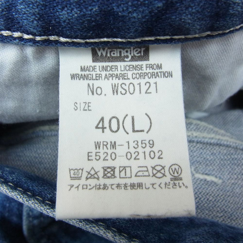 N.HOOLYWOOD エヌハリウッド WS0121 WRANGLER ラングラー WRANCHER DRESS JEANS ランチャーフレア ドレス  ジーンズ デニムパンツ インディゴブルー系 L【中古】