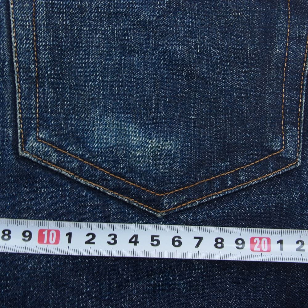 BONCOURA ボンクラ GKS-3272 SHRINK TO FIT 5ポケット ボタンフライ シュリンク フィット デニムパンツ ジーンズ インディゴブルー系 31【中古】