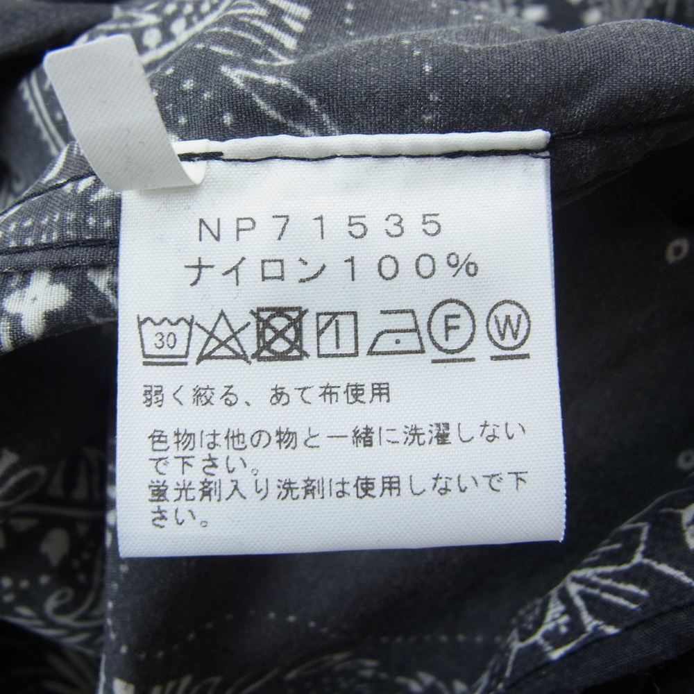THE NORTH FACE ノースフェイス NP71535 NOVELTY COMPACT JACKET バンダナ ノベルティ コンパクト ジャケット ブラック系 M【中古】