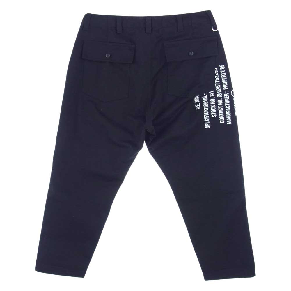 uniform experiment ユニフォームエクスペリメント UE-192041 TAPERED BAKER PANTS テーパード ベイカー パンツ  ブラック系 2【中古】