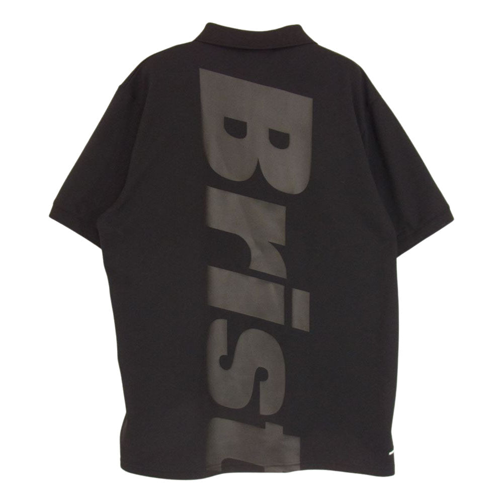 F.C.R.B. エフシーアールビー 19SS FCRB-190050 BIG LOGO POLO ビック ロゴ 半袖 ポロシャツ ブラック系 L【中古】